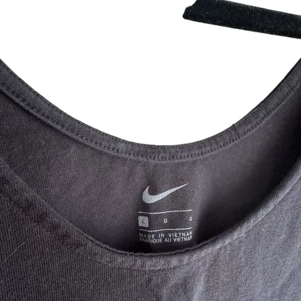 Nike Cotton Yoga Relaxed Cropped Cinch Waist Tank Top
